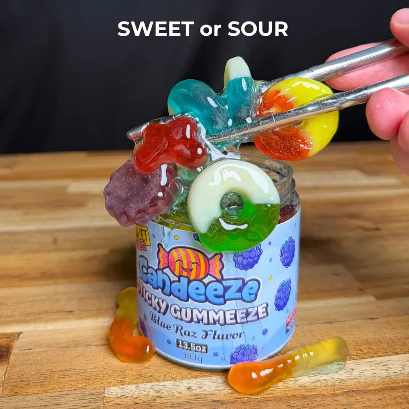 Candeeze's Sour Sticky Gummeeze (Extreme Flavor) The Viral Sour Candy